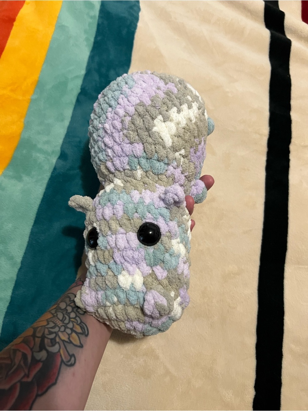 Chunky Plush Crocheted Hippo ✨